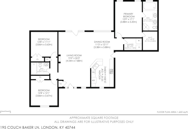 195 Couch Baker Ln, London, KY 40744 - view of home floor plan