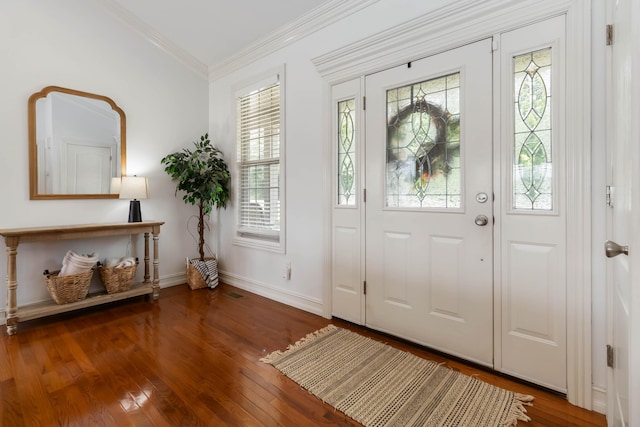 195 Couch Baker Ln, London, KY 40744 - foyer with healthy amount of natural light, wood finished floors, and ornamental molding