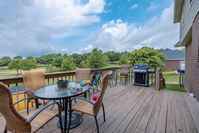 106 Squires Pointe Rd, Paris, KY 40361 - wooden deck with area for grilling and outdoor dining area