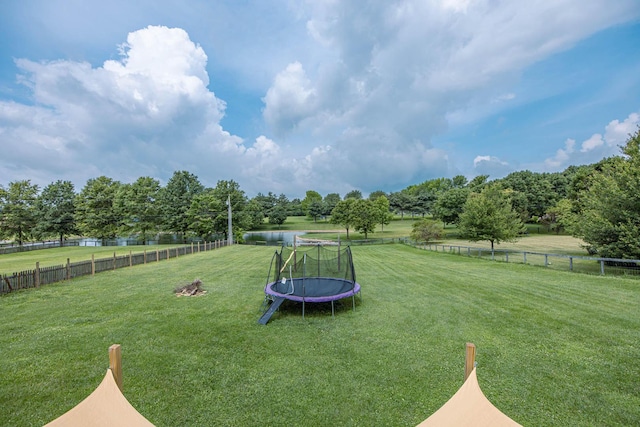 106 Squires Pointe Rd, Paris, KY 40361 - view of yard featuring a trampoline and view of scattered trees