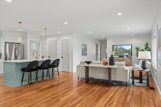 2940 Southview Dr, Lexington, KY 40503 - living room with recessed lighting and light wood-type flooring