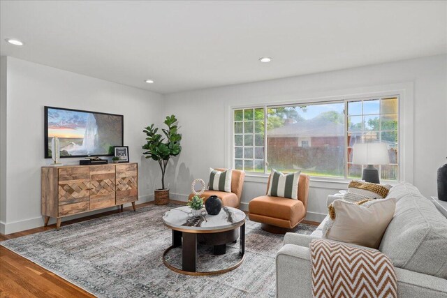 2940 Southview Dr, Lexington, KY 40503 - living room with wood finished floors and recessed lighting