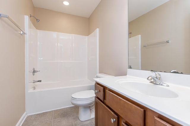 3123 Daly Pl, Lexington, KY 40511 - bathroom featuring vanity, tub / shower combination, and recessed lighting