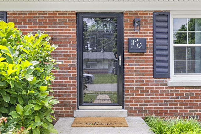 110 Flinn Ct, Georgetown, KY 40324 - doorway to property with brick siding