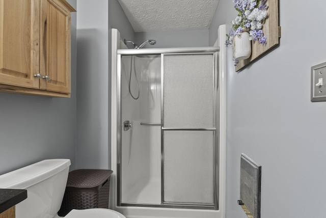 1651 Waits Rd, Cynthiana, KY 41031 - bathroom with a stall shower and a textured ceiling