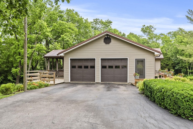 1651 Waits Rd, Cynthiana, KY 41031 - garage with view of scattered trees