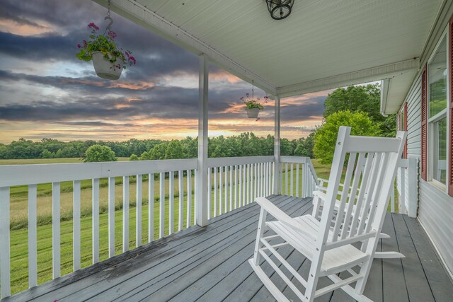 242 Possum Ridge Rd, West Liberty, KY 41472 - wooden terrace with a yard