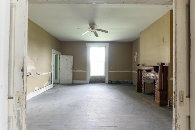 411 High St, Paris, KY 40361 - spare room with ceiling fan and wood-type flooring