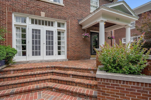 315 Desha Rd, Lexington, KY 40502 - entrance to property with french doors and brick siding