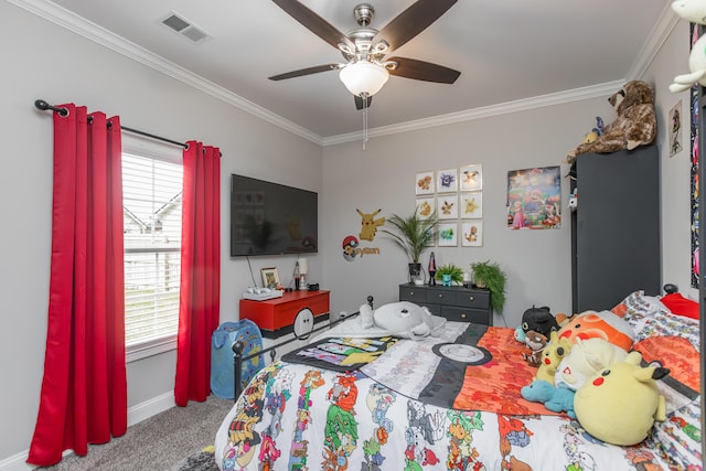 1035 Vineyard Way, Berea, KY 40403 - carpeted bedroom featuring crown molding and ceiling fan