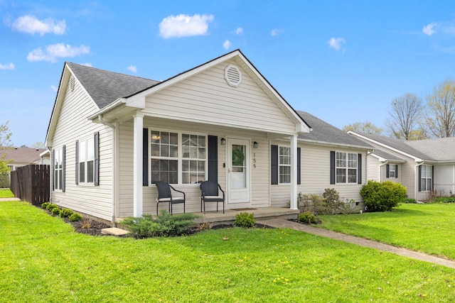 155 Barren River Blvd, Georgetown, KY 40324 - view of front of home featuring a porch, a front lawn, and roof with shingles