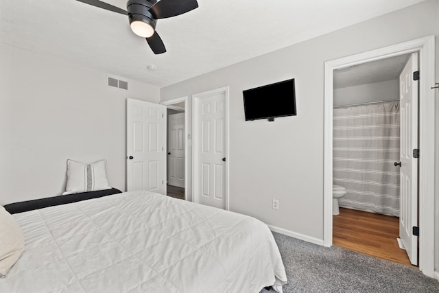 155 Barren River Blvd, Georgetown, KY 40324 - carpeted bedroom with ensuite bathroom and ceiling fan