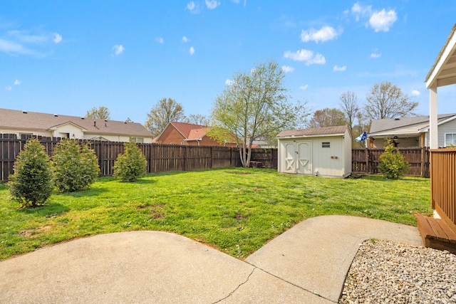 155 Barren River Blvd, Georgetown, KY 40324 - fenced backyard featuring a patio area and a storage unit
