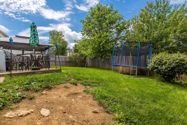 4026 Briar Creek Dr, Lawrenceburg, KY 40342 - fenced backyard featuring a trampoline