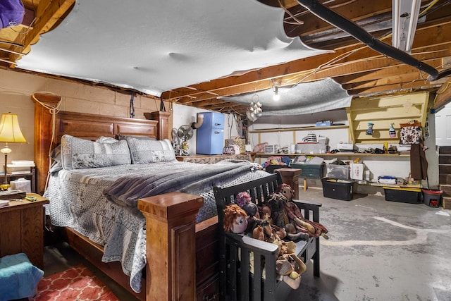 168 Perry Ln, London, KY 40741 - bedroom with unfinished concrete flooring