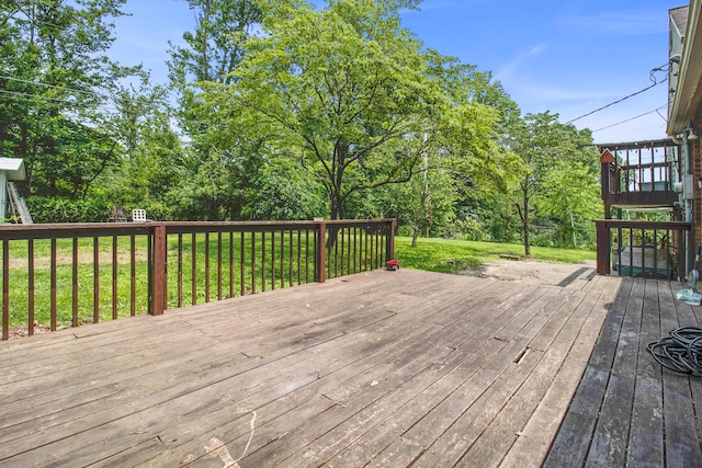 168 Perry Ln, London, KY 40741 - deck featuring a lawn