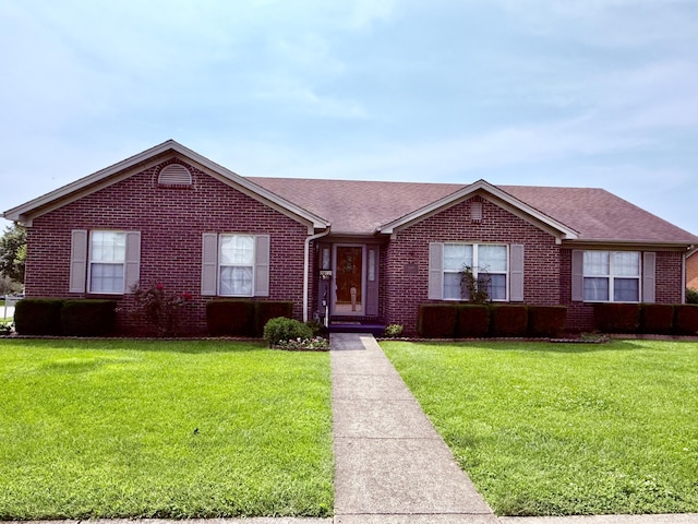 1012 Heathcliff Dr, Richmond, KY 40475 - single story home with brick siding, a front lawn, and a shingled roof