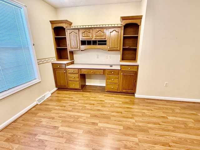 1012 Heathcliff Dr, Richmond, KY 40475 - unfurnished office with light wood-type flooring and built in study area