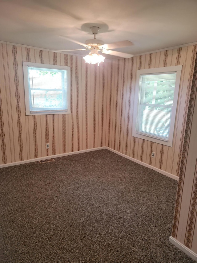 3380 Upton Talley Rd, Upton, KY 42784 - empty room with healthy amount of natural light, carpet flooring, and ceiling fan