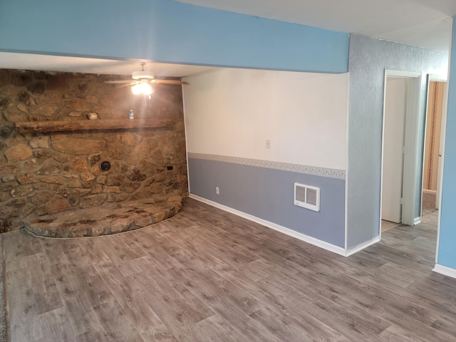 3380 Upton Talley Rd, Upton, KY 42784 - basement featuring a ceiling fan and wood finished floors