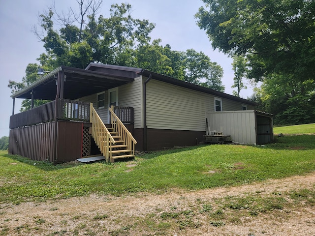 3380 Upton Talley Rd, Upton, KY 42784 - view of side of property featuring a yard and stairway