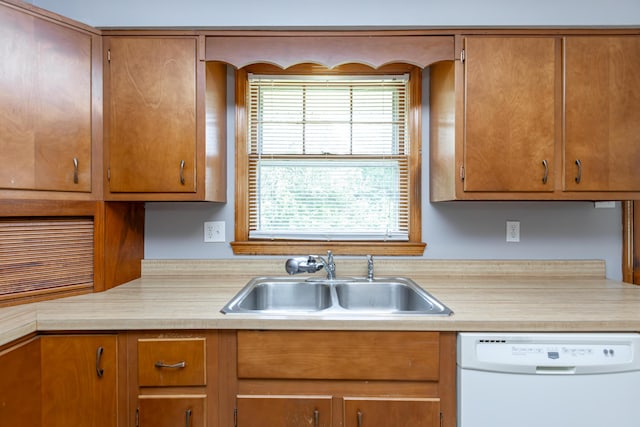 120 Vanderbilt Dr, Lexington, KY 40517 - kitchen featuring dishwasher, light countertops, and brown cabinets