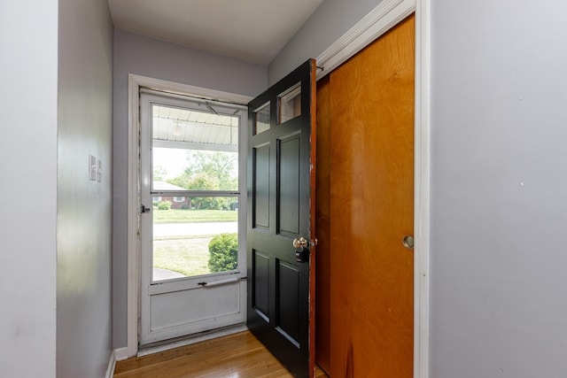 120 Vanderbilt Dr, Lexington, KY 40517 - doorway with wood finished floors