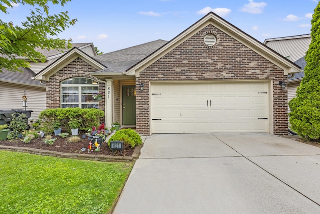 821 White Wood Flt, Lexington, KY 40511 - single story home with brick siding, concrete driveway, a garage, and roof with shingles