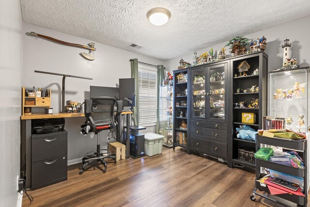 821 White Wood Flt, Lexington, KY 40511 - office space featuring wood finished floors and a textured ceiling