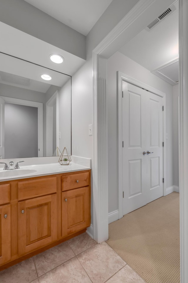 103 Windridge Dr, Nicholasville, KY 40356 - bathroom featuring vanity and tile patterned flooring