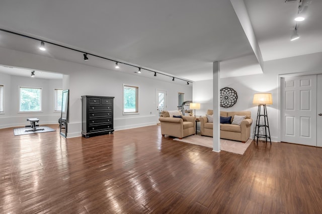 103 Windridge Dr, Nicholasville, KY 40356 - living room featuring track lighting and wood finished floors