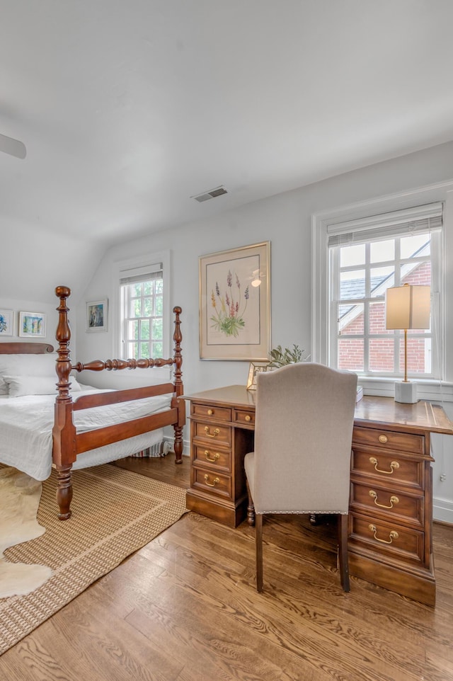341 Kingsway Dr, Lexington, KY 40502 - bedroom with wood finished floors and lofted ceiling