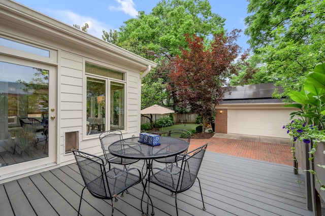 341 Kingsway Dr, Lexington, KY 40502 - wooden terrace with outdoor dining area