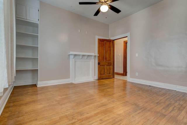 236 W High St, Mt Sterling, KY 40353 - spare room featuring a ceiling fan and light wood finished floors