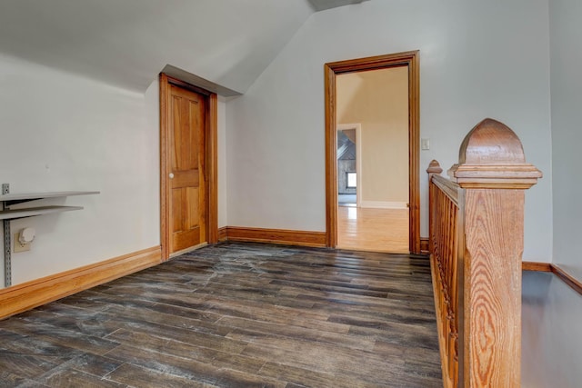 236 W High St, Mt Sterling, KY 40353 - unfurnished room featuring dark wood-style floors and lofted ceiling
