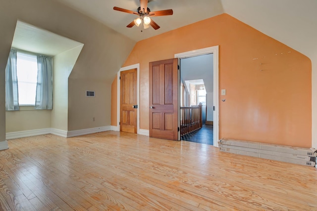 236 W High St, Mt Sterling, KY 40353 - bonus room with a ceiling fan, lofted ceiling, and wood finished floors