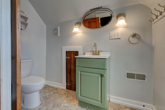 236 W High St, Mt Sterling, KY 40353 - half bathroom with vanity and lofted ceiling