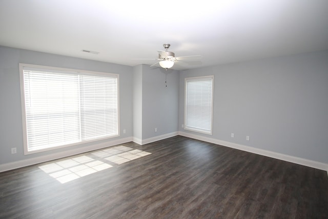 101 Corolla Cir, Georgetown, KY 40324 - unfurnished room with dark wood finished floors and a ceiling fan