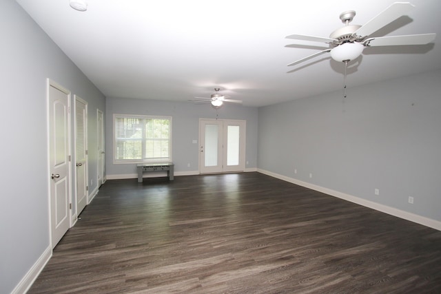 101 Corolla Cir, Georgetown, KY 40324 - empty room with ceiling fan and dark wood-style floors