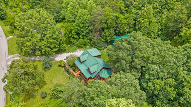 1836 Red Lick Rd, Berea, KY 40403 - bird's eye view of a heavily wooded area