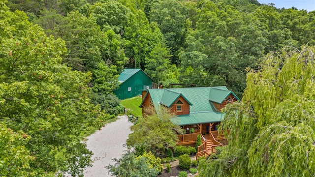 1836 Red Lick Rd, Berea, KY 40403 - aerial view of property and surrounding area with a forest