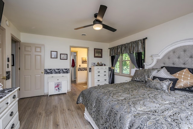 331 Clearbrook Dr, Danville, KY 40422 - bedroom featuring wood finished floors and ceiling fan