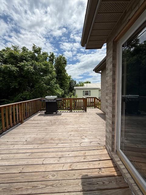 529 S 2nd St, Williamsburg, KY 40769 - wooden terrace featuring a grill