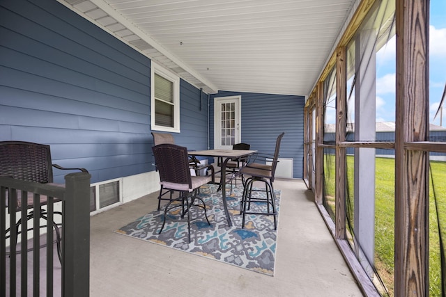 9209 W Hwy 80, Nancy, KY 42544 - sunroom with outdoor dining area