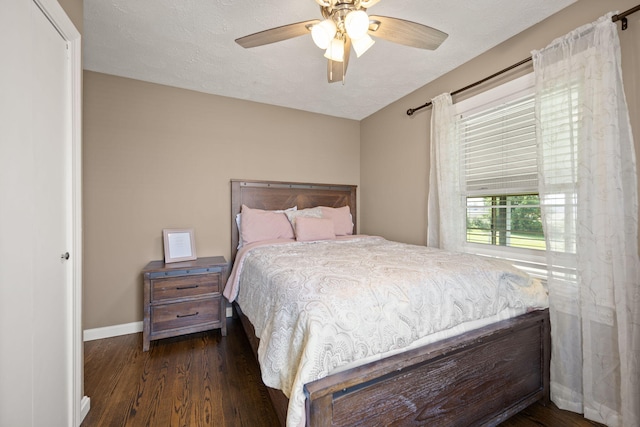 9209 W Hwy 80, Nancy, KY 42544 - bedroom featuring wood finished floors and ceiling fan