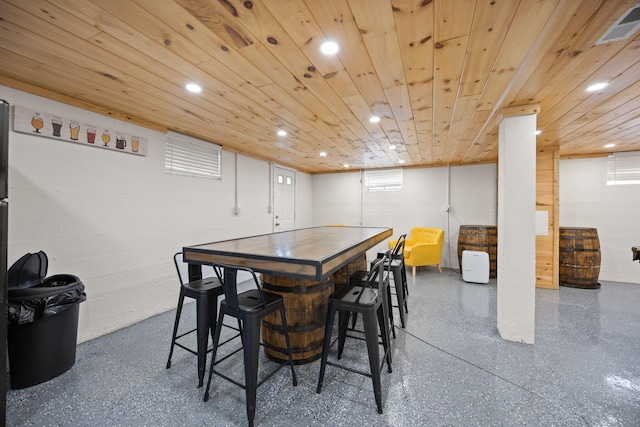 9209 W Hwy 80, Nancy, KY 42544 - dining room featuring recessed lighting