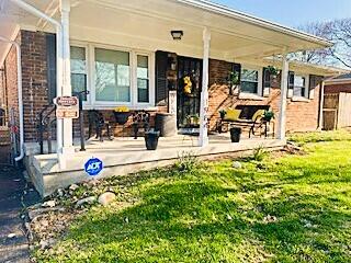 1984 Greenleaf Dr, Lexington, KY 40505 - entrance to property with a porch and brick siding