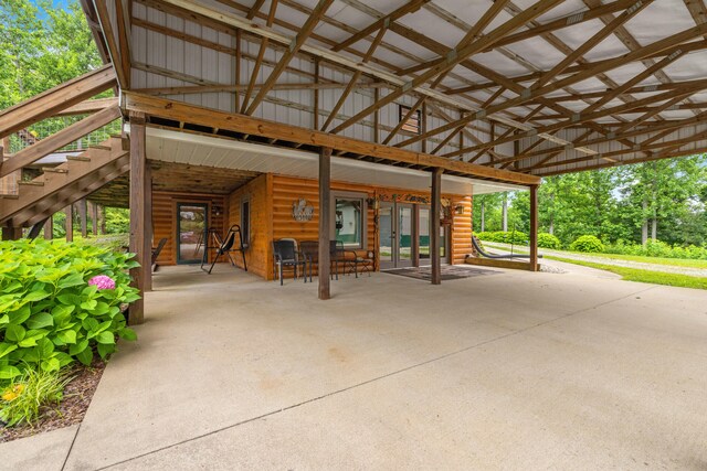 1564 High Ridge Rd, Middleburg, KY 42541 - view of patio featuring french doors