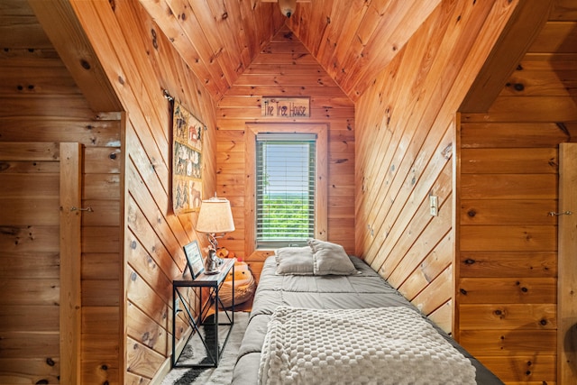1564 High Ridge Rd, Middleburg, KY 42541 - bedroom with wood walls