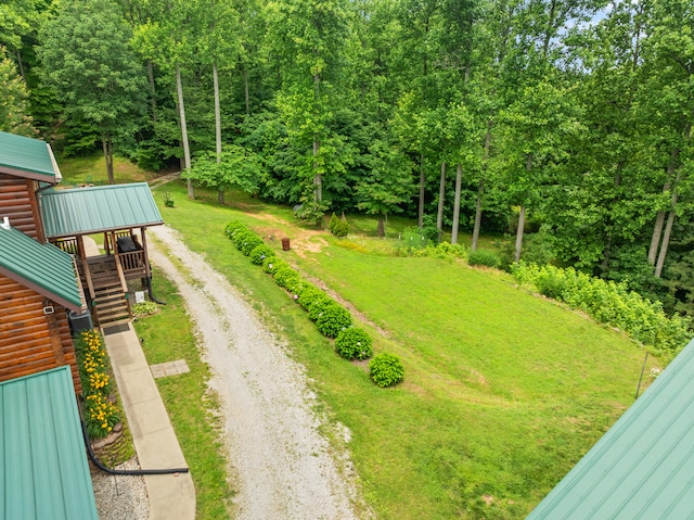 1564 High Ridge Rd, Middleburg, KY 42541 - view of grassy yard featuring dirt driveway and stairway